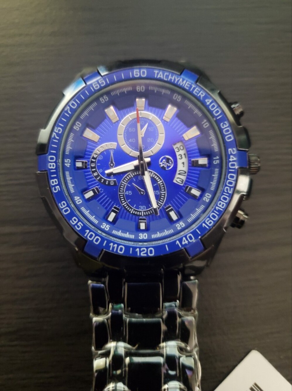 Blue Chronograph Men's Watch - Bold Sport Dial